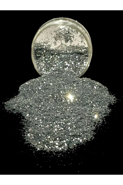 stonechem Epoksi Glitter Sim 50 Gr KALIN MİKRON PARLAK SİLVER ürün görseli 1