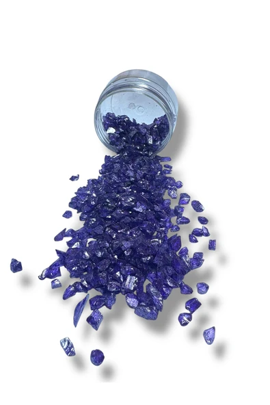 stonechem Epoksi Çalışmalarınız İçin Parlak Cam Kırıkları 4-8 mm MOR 100 gr ürün görseli 1