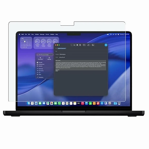 Macbook Pro 14 Inç M4-M5 Tam Uyumlu Esnek 9H Nano Ekran Koruyucu ürün görseli 1