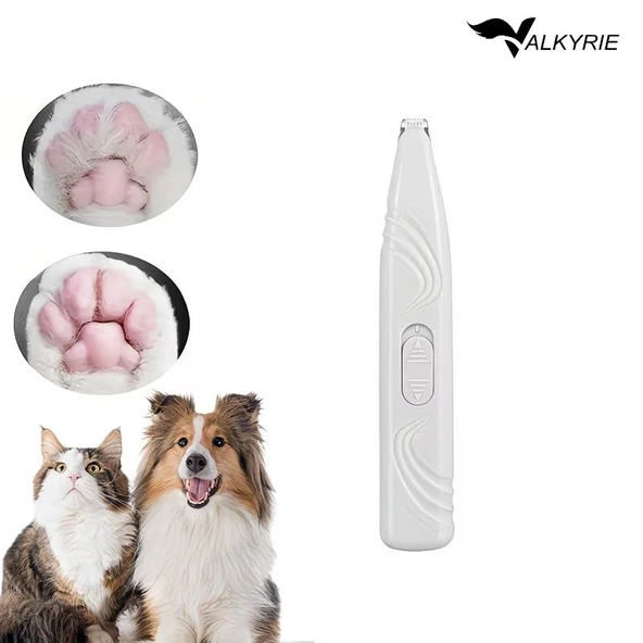 Valkyrie Kedi Köpek Pati Tüy Kesme Makinesi Sessiz Hassas Bölge Traş Cihazı Seramik & Çelik Bıçaklı ürün görseli 1