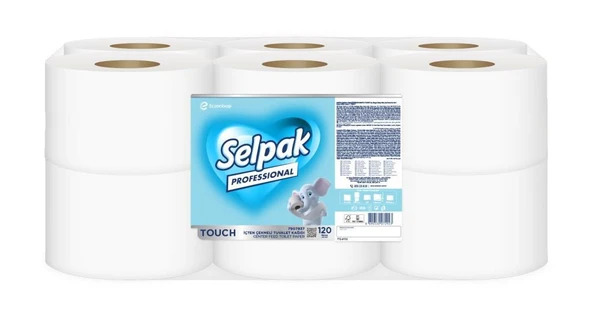 Selpak Professional Touch İçten Çekmeli Tuvalet Kağıdı 12 Rulo 120 Metre ürün görseli 1