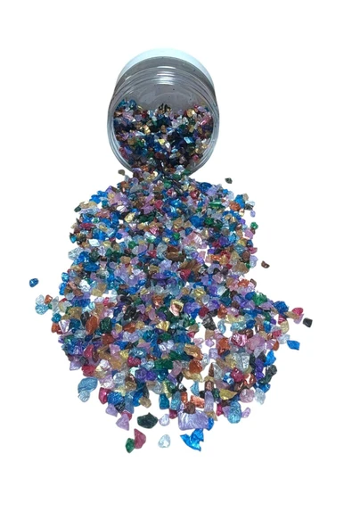 stonechem Epoksi Çalışmalarınız İçin Parlak Cam Kırıkları 2-4 mm KARIŞIK 100 gr ürün görseli 1