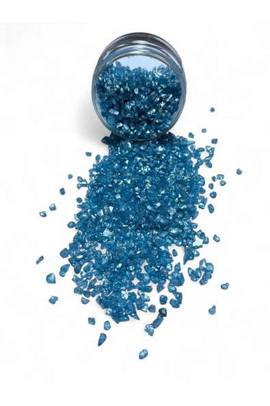 stonechem Epoksi Çalışmalarınız İçin Parlak Cam Kırıkları 2-4 mm GÖKYÜZÜ MAVİSİ 100 gr ürün görseli 1