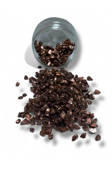 stonechem Epoksi Çalışmalarınız İçin Parlak Cam Kırıkları 4-8 mm KAHVERENGİ 100 gr ürün görseli 1