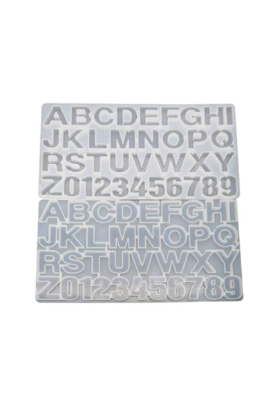 stonechem Epoksi Silikon Kalıp Büyük Harfler ve Rakamlar Kalıbı- 36 LI 8 MM Yükseklik 4 CM ürün görseli 1