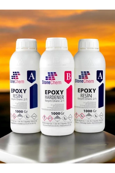 stonechem Şeffaf Epoksi Reçine 3kg Ekstra Parlak Hobi,ahşap,tepsi,magnet Yapımı Için (SÜRPRİZ HEDİYE) ürün görseli 1