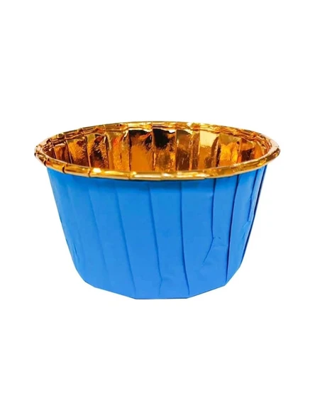 Dolphin Mavi İçi Gold Muffin Kek Kapsülü 25 Li ürün görseli 1