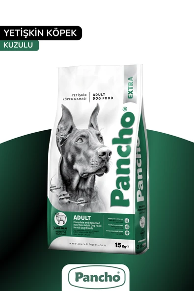 Pancho Extra Kuzu Etli Yetişkin Köpek Maması 15 KG ürün görseli 1
