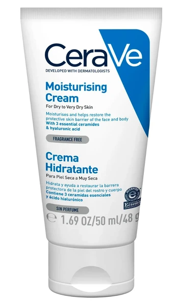 Cerave Moisturising Cream Kuru ve Çok Kuru Ciltler Için 50 ml ürün görseli 1