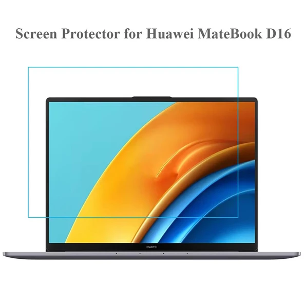 Huawei MateBook D16 Tam Uyumlu Esnek 9H Nano Ekran Koruyucu ürün görseli 1