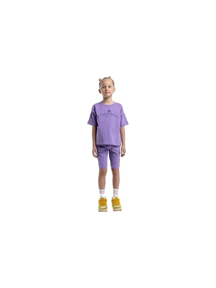 Rolypoly %100 Pamuk Kız Çocuk İki İplik Kısa Kol Şortlu Pijama Takımı RP 3591 ürün görseli 1
