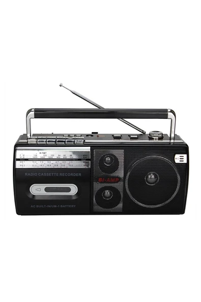 M70 Fm Radyo Bluetooth Speaker Müzik Seti Kaset Çalar USB MP3 Çalar ürün görseli 1