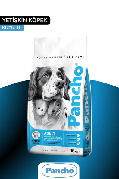 Pancho Kuzu Etli Yetişkin Köpek Maması 15 KG ürün görseli 1