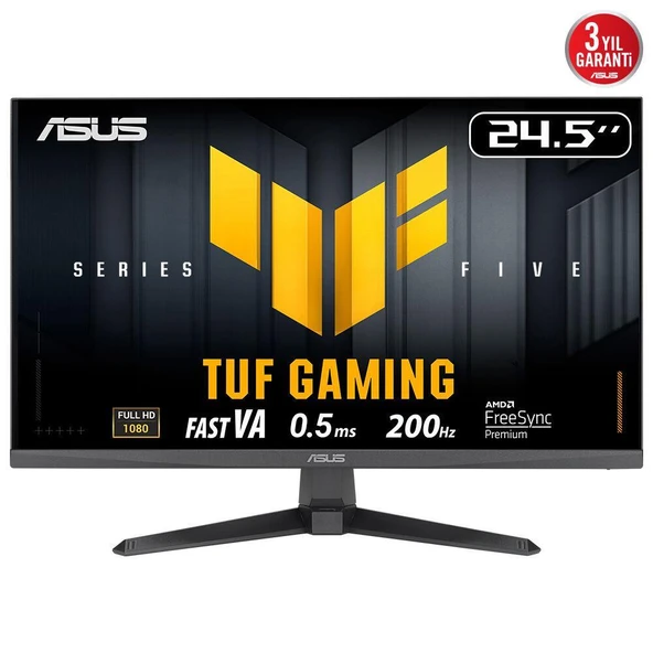 Asus 24.5" Tuf Gaming VG257Q5A 200Hz 0.5ms Full Hd Freesync Fast IPS Gaming Monitör ürün görseli 1