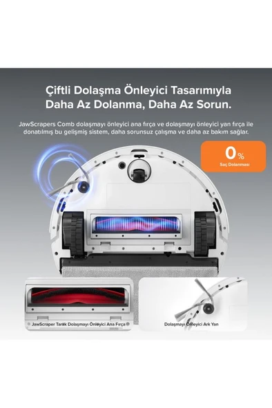 Roborock Q8 Max Pro Akıllı Robot Süpürge Beyaz - Resim 3