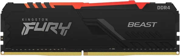 Kingston Fury Beast RGB 8 GB 3600 MHz CL17 KF436C17BBA/8 DDR4 Ram OUTLET ürün görseli 1