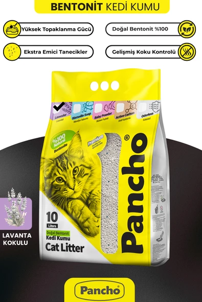 Pancho Lavanta Kokulu Kedi Kumu 10 LT ürün görseli 1