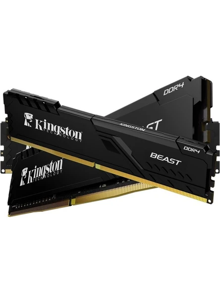 Kingston Fury Beast 16 GB (2x8) 3200 MHz CL16 KF432C16BBK2/16 DDR4 Ram OUTLET ürün görseli 1