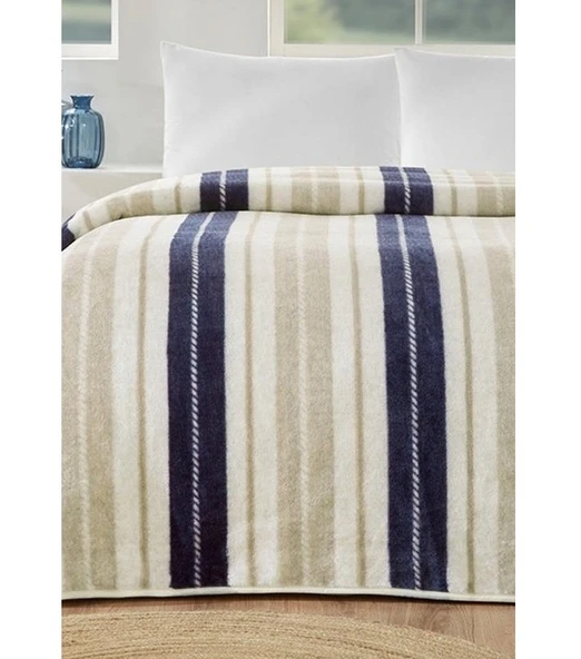 Özdilek Prime -Marine Line Bej- Çift Kişilik Battaniye (200x240) ürün görseli 1