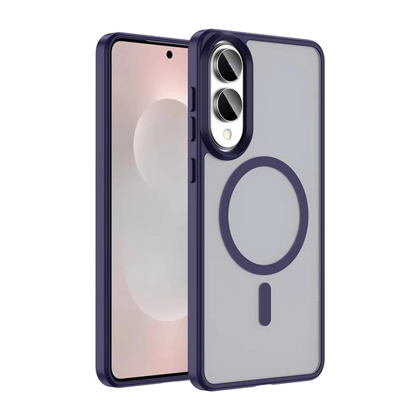 Galaxy S25 Edge Kılıf M-safe Şarj Özellikli Mat Arka Yüzey Zore Sio Kapak ürün görseli 1