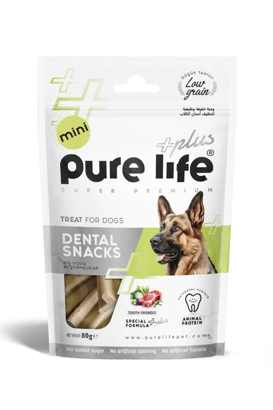 PureLife Plus Dental Snack Mini Köpek Ödül Maması 80 GR ürün görseli 1