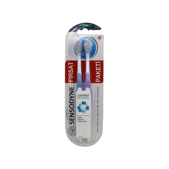 Sensodyne Diş Fırçası Çok Yönlü Koruma 2'li ürün görseli 1