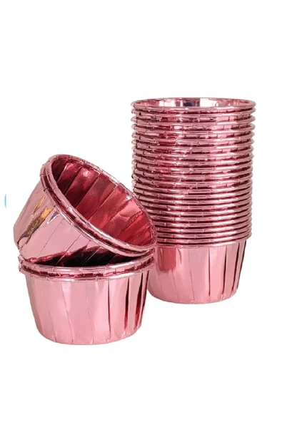 Muffin Kek Kapsülü Rose 25'li - Resim 2