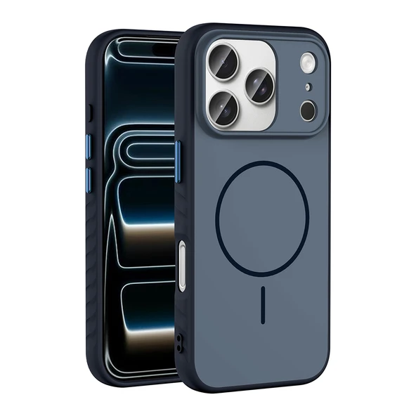 Apple iPhone 17 Pro Kılıf M-safe Şarj Özellikli Zore Tea Kapak ürün görseli 1