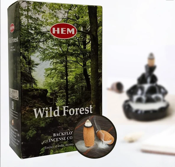 Hem Konik Geri Akış  Tütsü Wild Forest 1 Paket 10 Adet ürün görseli 1