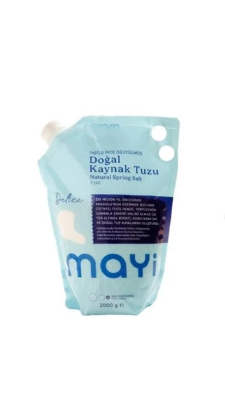 Mayi Doğal İyotlu Öğütülmüş İnce Kaynak Tuzu 2000 gr ürün görseli 1