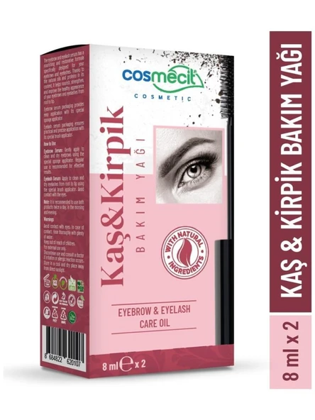 Cosmecit Kaş Kirpik Bakım Yağı 8 Ml x 2 ürün görseli 1