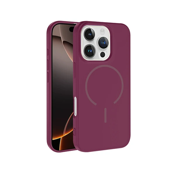 Apple iPhone 16 Pro Max Kılıf M-safe Şarj Özellikli Zore Meta Kapak ürün görseli 1