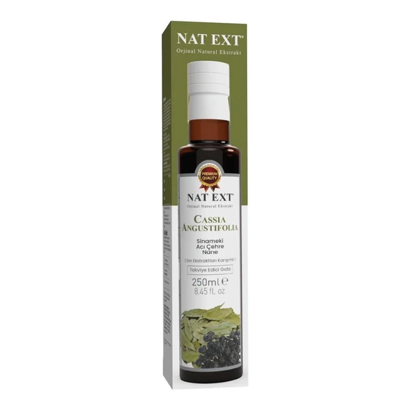 Nat Ext Sinameki Acı Çehre Nane Sıvı Ekstrakt Karışımı 250 Ml ürün görseli 1