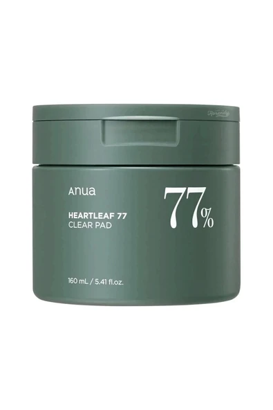 Heartleaf 77% Clear Pad Gözenek Ve Siyah Nokta Karşıtı Asitli Tonik Ped 160ml ürün görseli 1