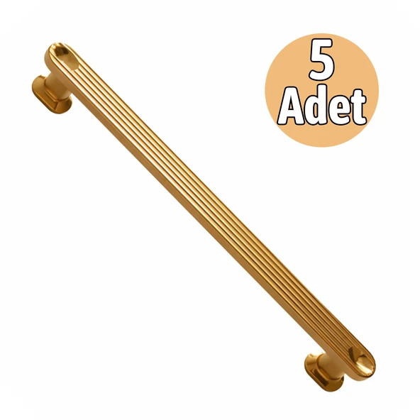 Özen Bronz Çekmece Kulp 160 mm 5 Adet Set Modern Dolap Kapağı Kulp Dayanıklı Metal Şık Tasarım ürün görseli 1