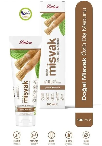 Balen Doğal Misvak Özlü Diş Macunu 100 Ml ürün görseli 1
