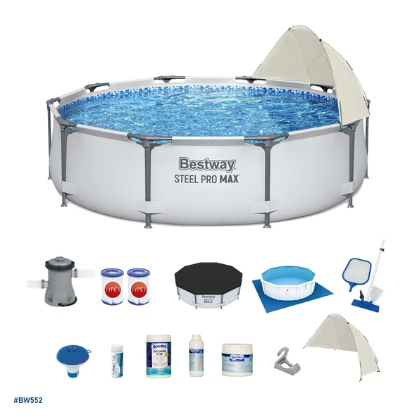 Bestway Gölgelikli Prefabrik Havuz Seti 305x76cm BW552 56406 ürün görseli 1