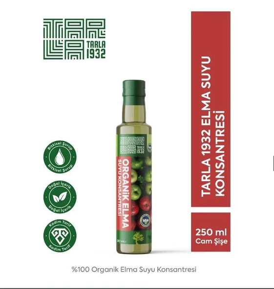 Tarla 1932 Organik Elma Suyu Konsantresi 250 Ml ürün görseli 1