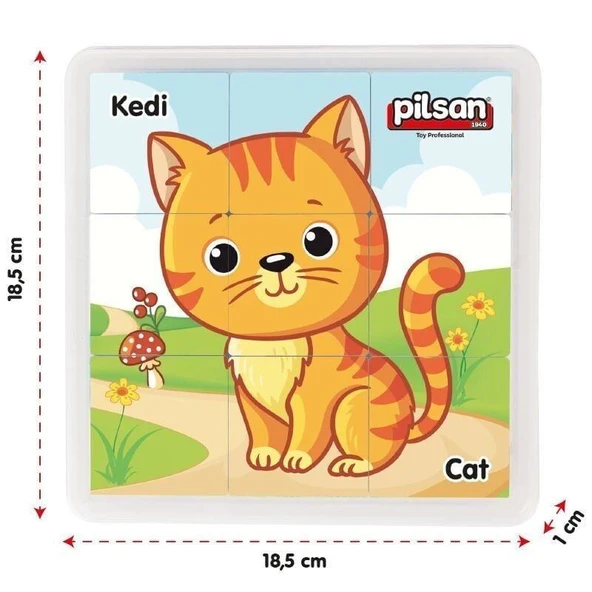 03 355 ANIMAL SERIES PUZZLE SET - Resim 4