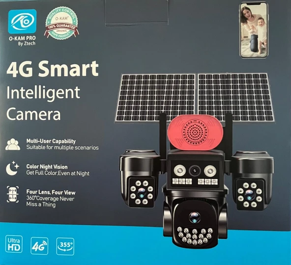 O-kam Ok-331 Premium 4g Solar Güvenlik Kamerası ürün görseli 1