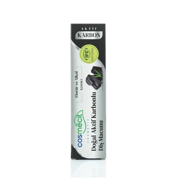 Cosmecit Doğal Aktif Karbonlu Diş Macunu 125 Gr ürün görseli 1