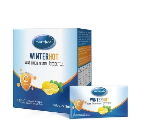 Mecitefendi Winterhot Nane Limon Aromalı İçecek Tozu 13 Gr * 12 Şase ürün görseli 1