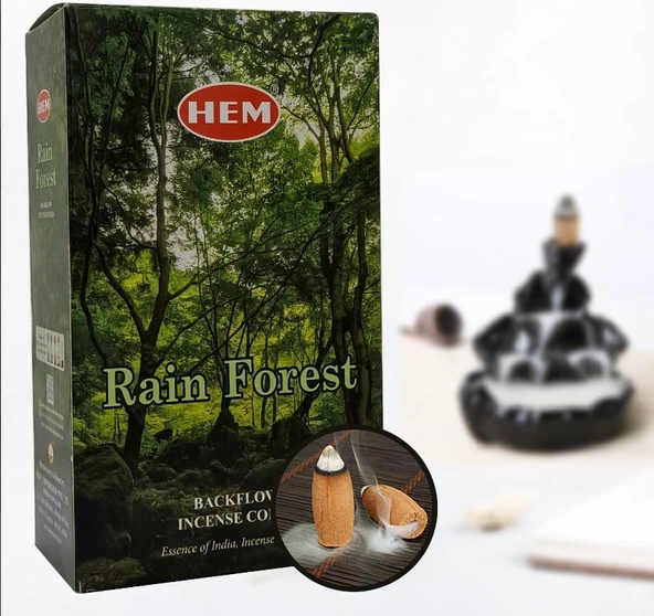 Hem Konik Geri Akis Tütsü Rain Forest 1 Paket 10 Adet ürün görseli 1