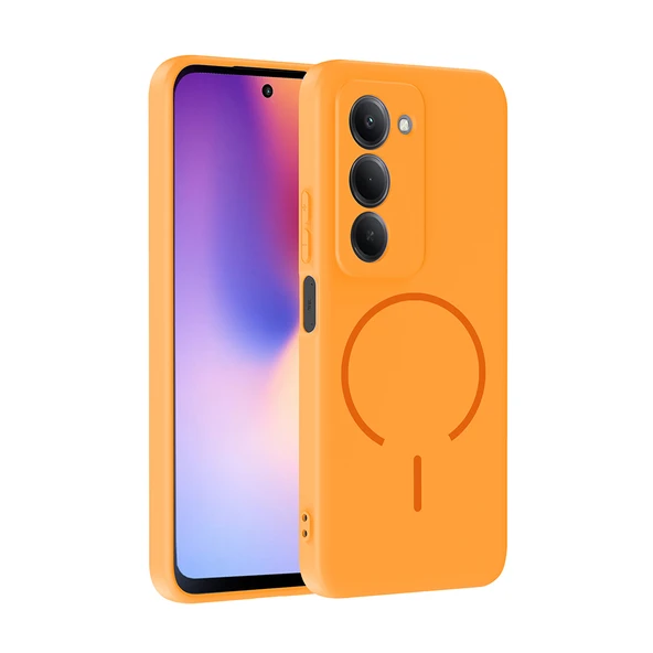Xiaomi Redmi 15 Kılıf M-safe Şarj Özellikli Zore Meta Kapak ürün görseli 1