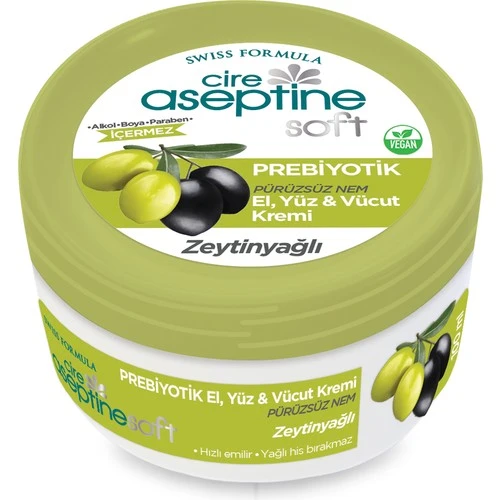 Cire Aseptine Soft Zeytinyağlı Prebiyotik Nemlendirici Bakım Kremi 100 ml ürün görseli 1