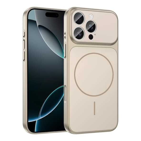 Apple iPhone 14 Pro Max Kılıf Zore M-Safe Şarj Özellikli Kamera Korumalı Formen Kapak ürün görseli 1