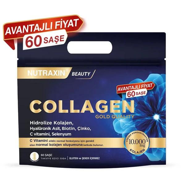 Nutraxin Collagen Gold Quality Hidrolize Kolajen 60 Şase ürün görseli 1