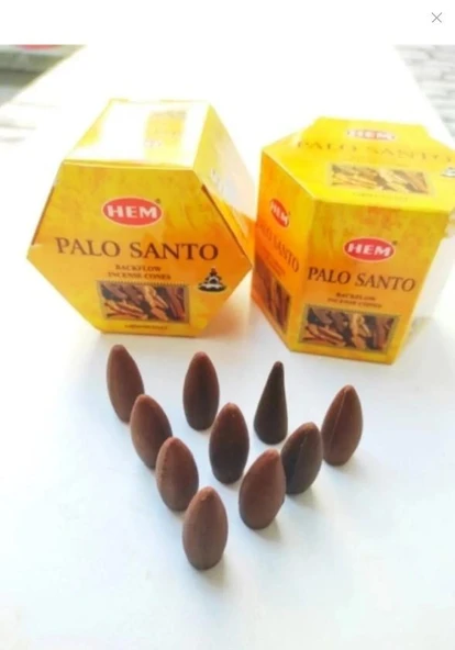 Hem Konik Geri Akış  Tütsü Palo Santo 1 Paket 10 Adet ürün görseli 1