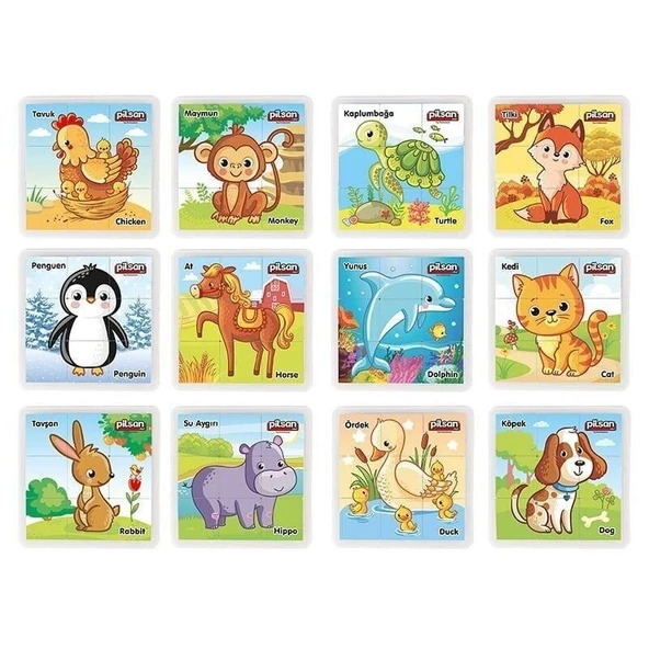 03 355 ANIMAL SERIES PUZZLE SET ürün görseli 1