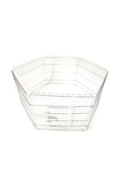 EuroGold Küçük Köpekler İçin Tel Panel Oyun Alanı 59 cm x 63 cm 6 panel ürün görseli 1